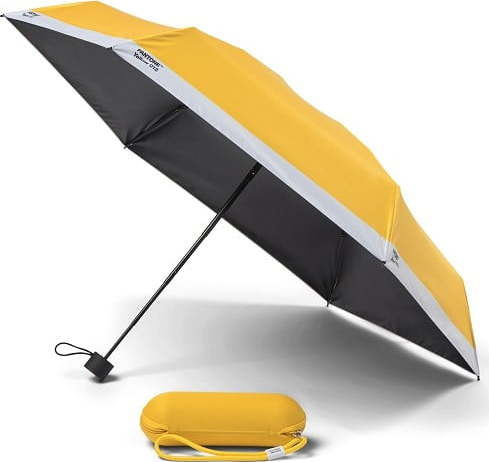 Žlutý skládací deštník Pantone Pantone
