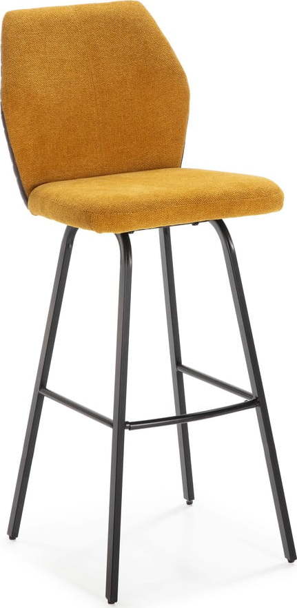 Barové židle v hořčicové barvě v sadě 2 ks 75 cm Pol – Marckeric Marckeric