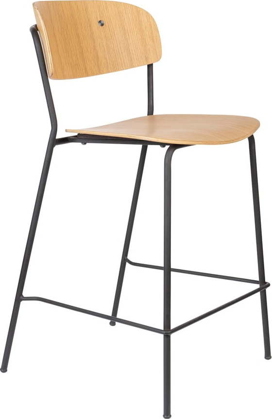 Barové židle v sadě 2 ks v přírodní barvě 89 cm Jolien – White Label White Label