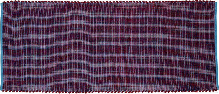 Fialovo-modrý koberec z vlny a bavlny Hübsch Lexa
