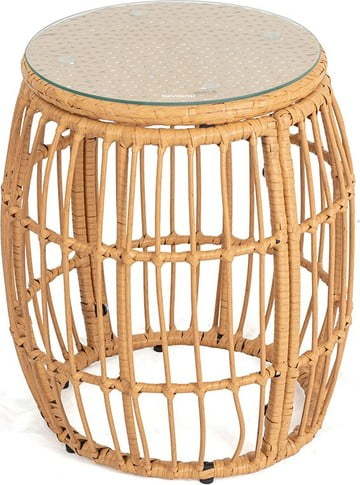 Kulatý zahradní odkládací stolek z umělého ratanu ø 47 cm Vistdal - Bonami Essentials Bonami Essentials