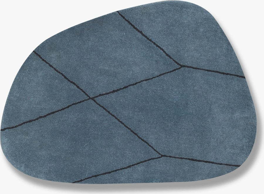 Modrý vlněný koberec 150x200 cm Shape – Mette Ditmer Denmark Mette Ditmer Denmark