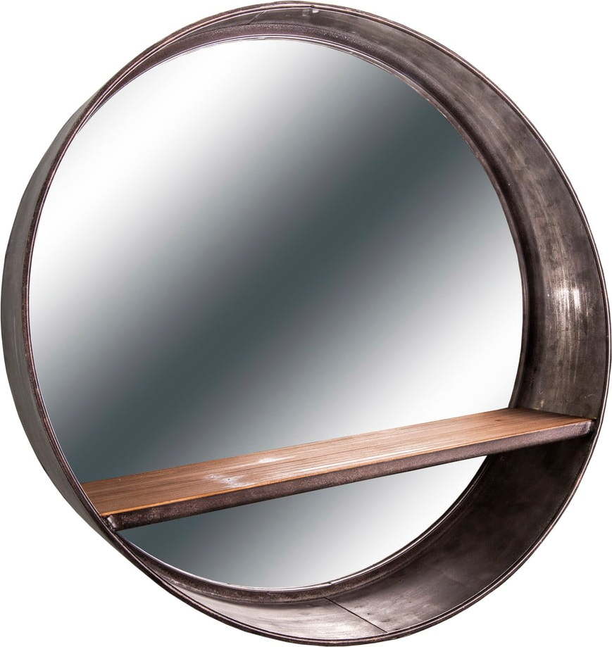 Nástěnné zrcadlo s poličkou ø 46 cm – Antic Line Antic Line
