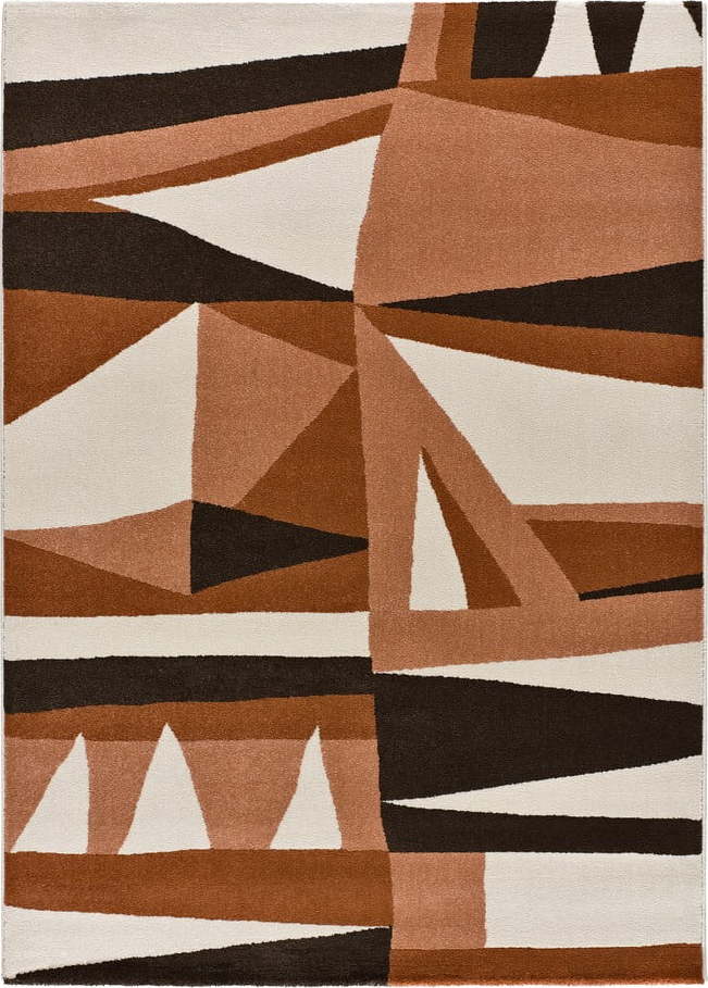 Oranžovo-krémový koberec 135x190 cm Ashley – Universal Universal