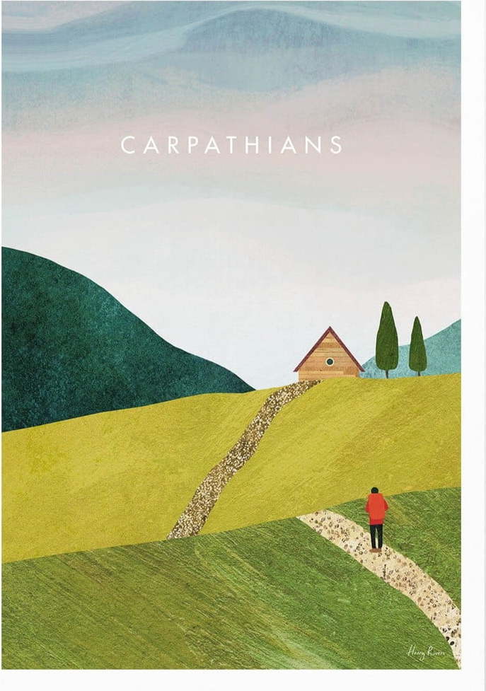 Plakát 30x40 cm Carpathians – Travelposter Travelposter