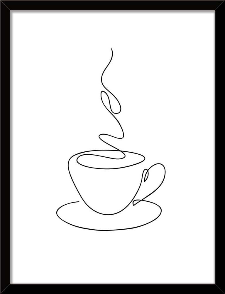 Plakát v rámu 30x40 cm Linear Coffee – Styler Styler