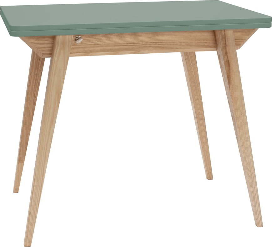 Rozkládací jídelní stůl se zelenou deskou 65x90 cm Envelope – Ragaba Ragaba