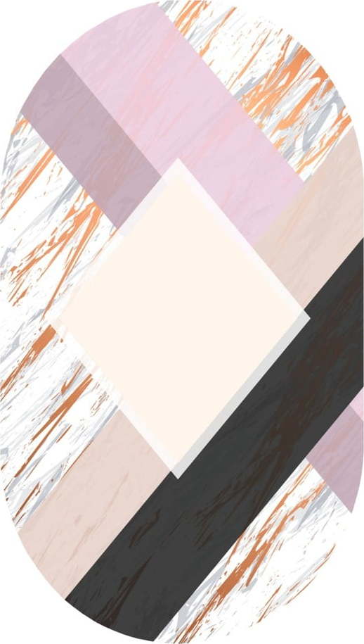 Růžový koberec běhoun 80x200 cm – Rizzoli Rizzoli