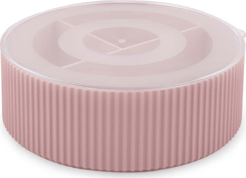 Růžový plastový koupelnový organizér na kosmetiku – Mioli Decor Mioli Decor