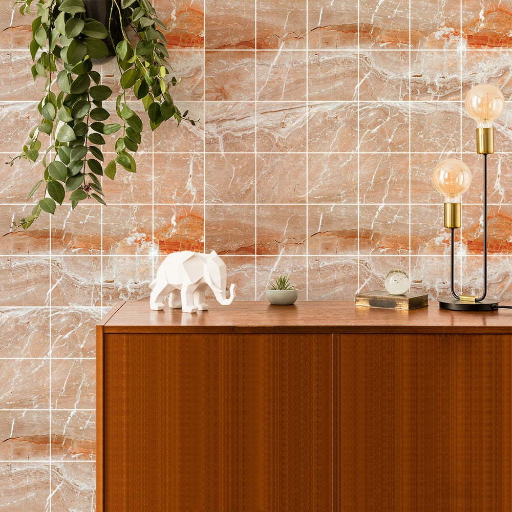 Sada samolepek na kachličky 24 ks 15x15 cm Marble Tiles Torino – Ambiance Ambiance