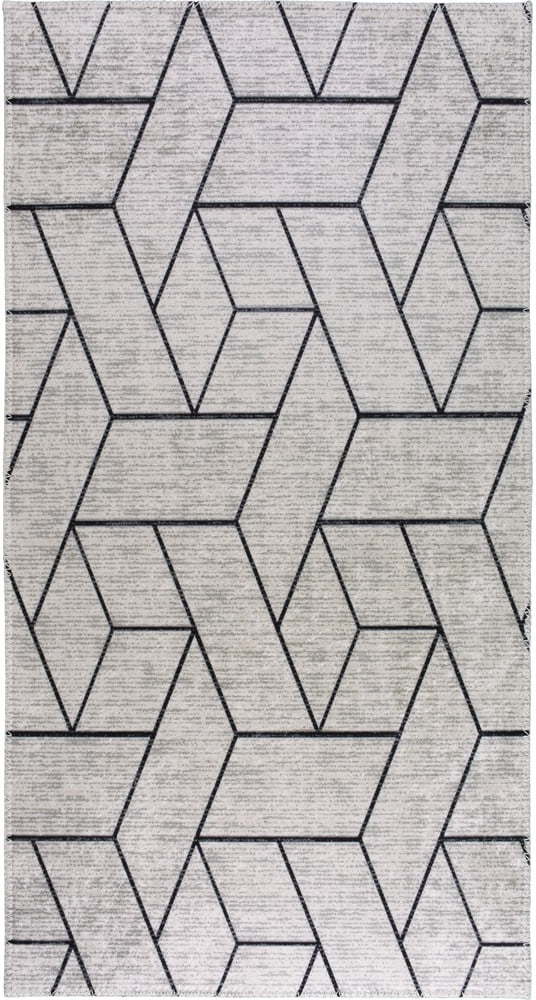 Světle šedý pratelný koberec běhoun 80x200 cm – Vitaus Vitaus