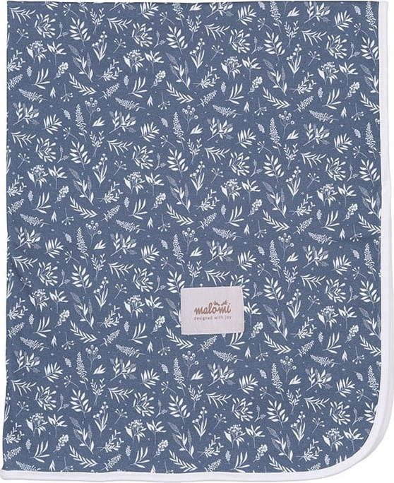 Tmavě modrá dětská deka z bio bavlny 80x100 cm Organic – Malomi Kids Malomi Kids