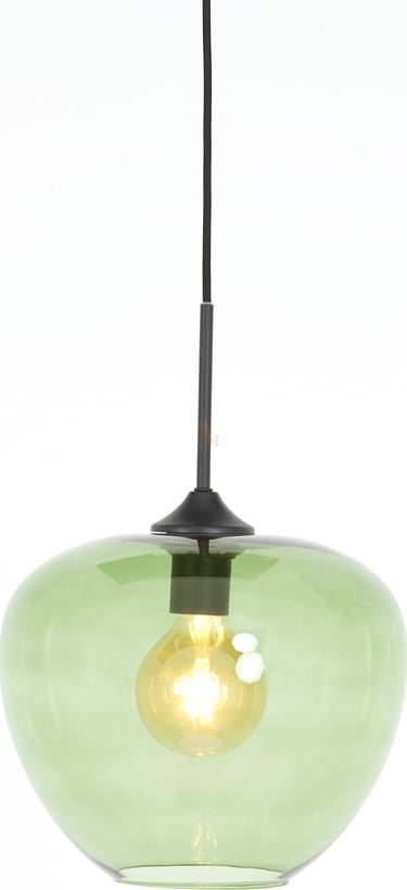 Zelené stropní svítidlo se skleněným stínidlem ø 30 cm Mayson – Light & Living Light & Living
