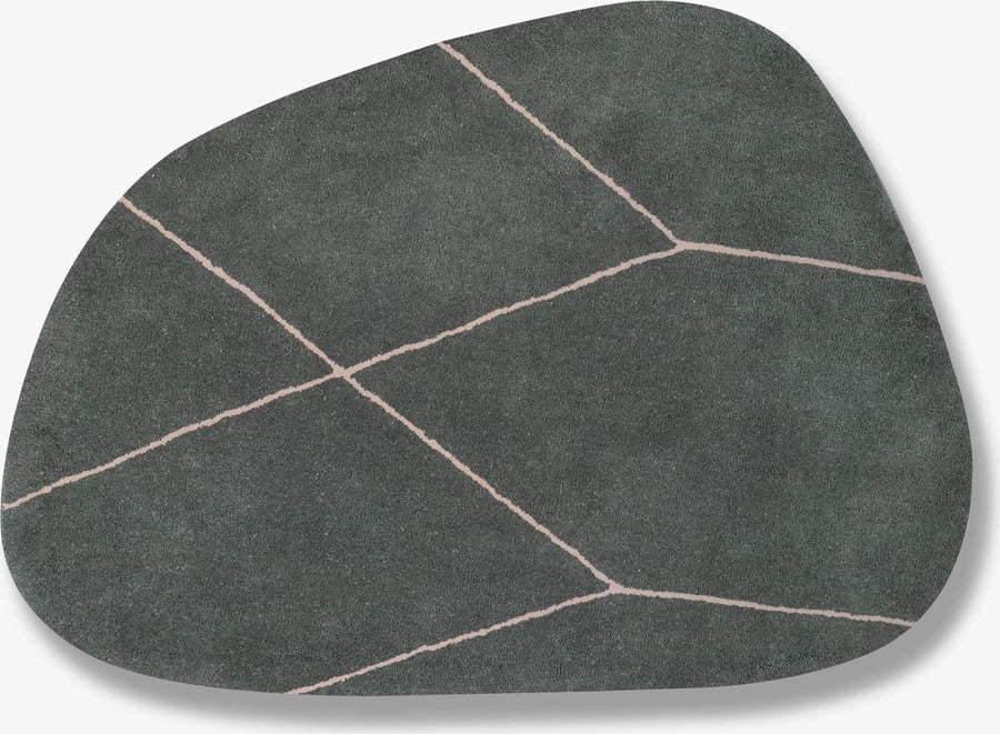 Zelený vlněný koberec 150x200 cm Shape – Mette Ditmer Denmark Mette Ditmer Denmark