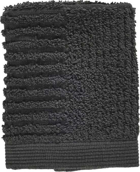 Antracitově šedý bavlněný ručník 30x30 cm Classic - Zone Zone