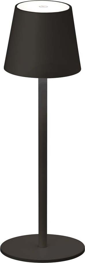Černá LED stmívatelná stolní lampa se senzorem pohybu a s kovovým stínidlem (výška 38 cm) Tropea – Fischer & Honsel Fischer & Honsel