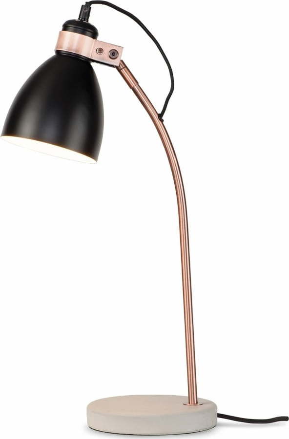 Černo-šedá stolní lampa s kovovým stínidlem (výška 50 cm) Denver – it's about RoMi IT´S ABOUT RoMi