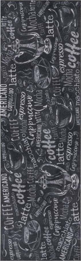 Černý koberec běhoun 50x150 cm Wild Coffee Board – Hanse Home Hanse Home