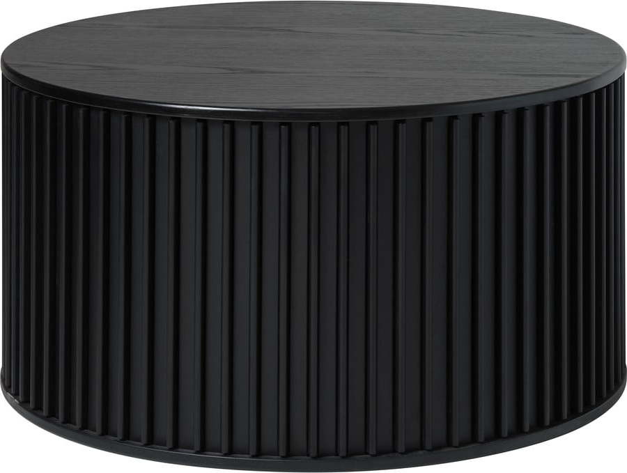 Černý kulatý konferenční stolek ø 85 cm Siena – Unique Furniture Unique Furniture