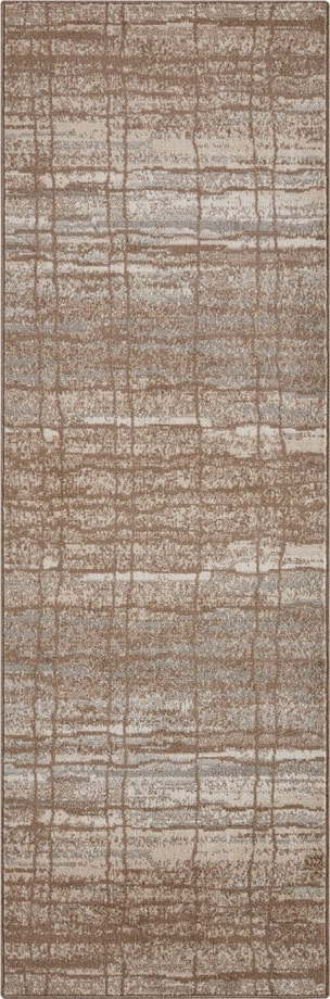 Hnědo-béžový koberec běhoun 200x80 cm Terrain - Hanse Home Hanse Home