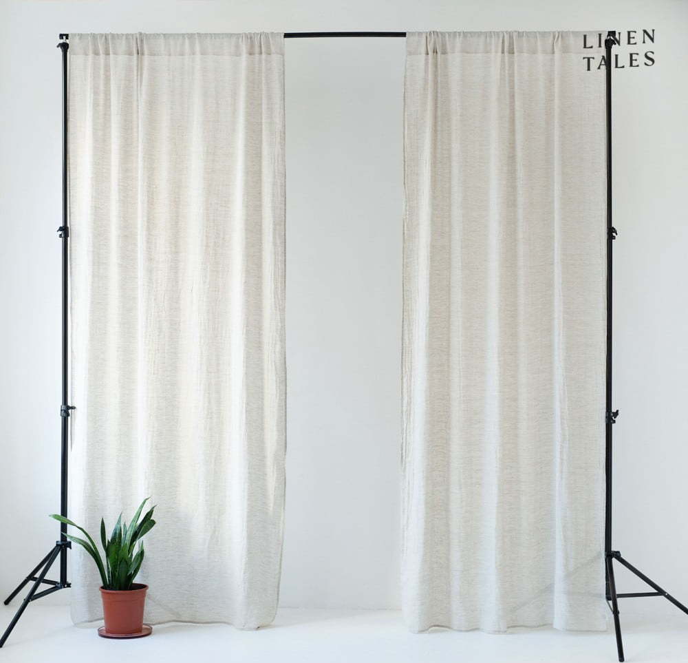 Krémová záclona 130x330 cm Daytime – Linen Tales Linen Tales