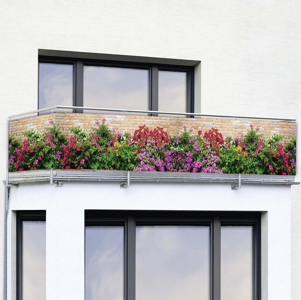 Plastová balkonová zástěna 500x85 cm Flowers – Maximex Maximex