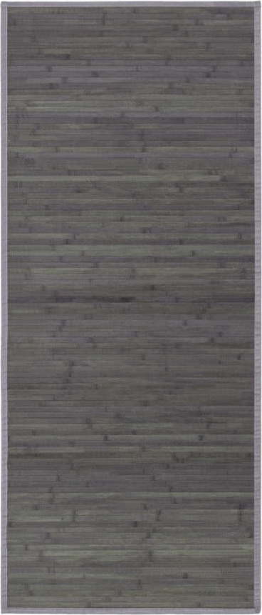 Šedý bambusový koberec běhoun 75x175 cm – Casa Selección Casa Selección