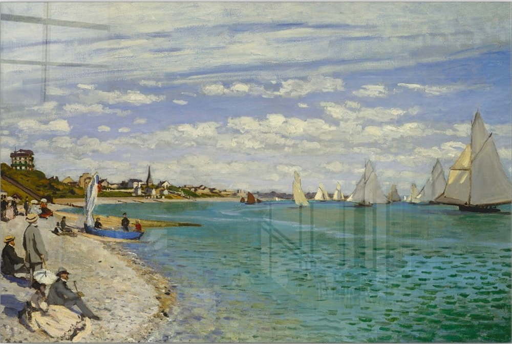 Skleněný obraz 100x70 cm Claude Monet – Wallity Wallity