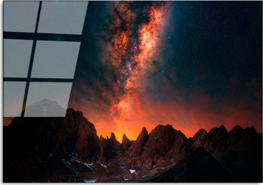 Skleněný obraz 100x70 cm Night Sky – Wallity Wallity