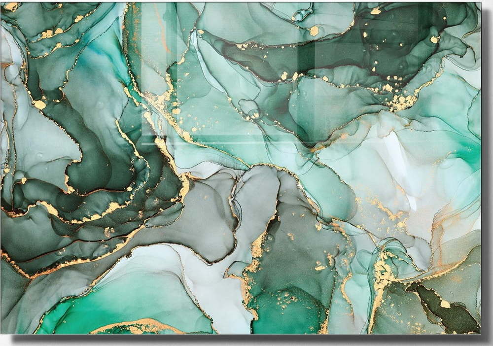 Skleněný obraz 100x70 cm Turquoise – Wallity Wallity