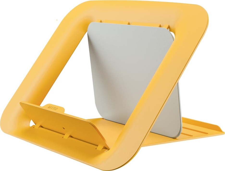 Žlutý nastavitelný stojan pod notebook ERGO Cosy - Leitz Leitz