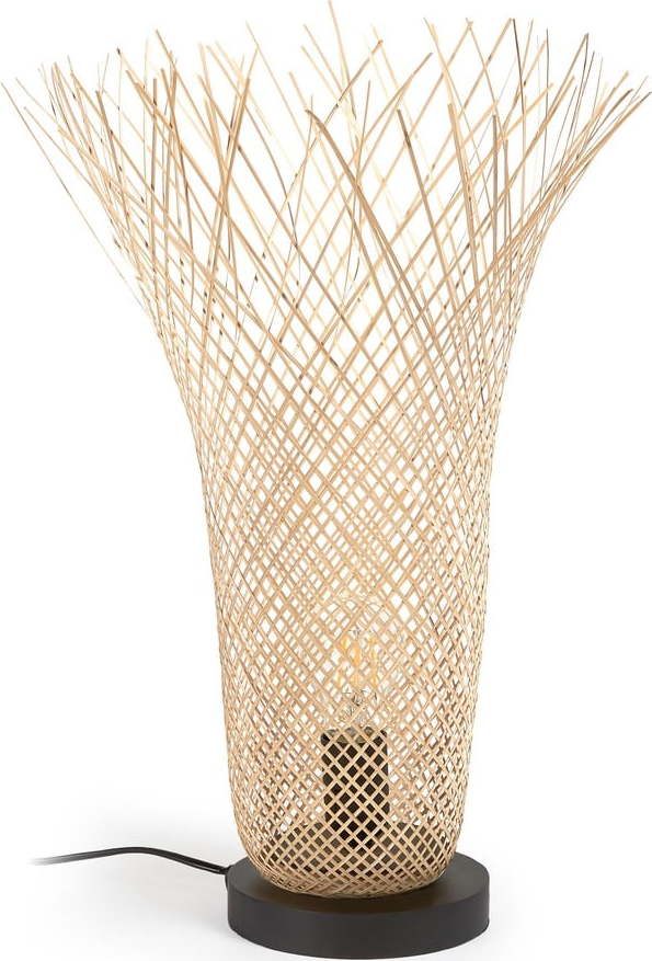 Bambusová stolní lampa v přírodní barvě s bambusovým stínidlem (výška 50 cm) Citalli – Kave Home Kave Home