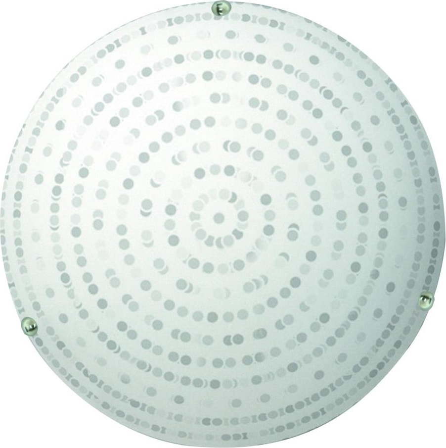 Bílé stropní svítidlo se skleněným stínidlem ø 30 cm Circle – Candellux Lighting Candellux Lighting