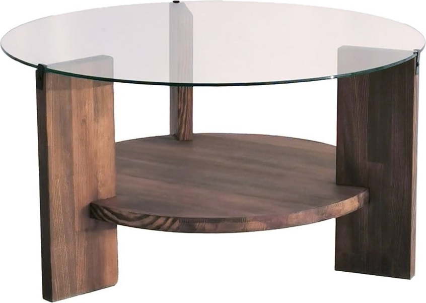 Hnědý kulatý konferenční stolek ø 75 cm Mondo – Neostill Neostill