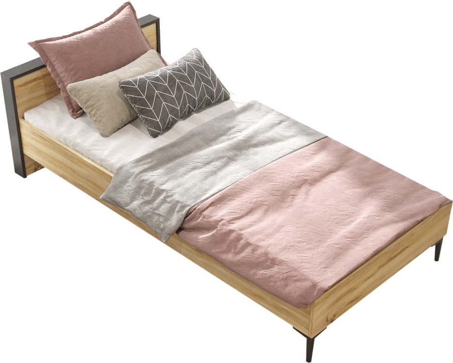 Jednolůžková postel 90x200 cm v přírodní barvě – Kalune Design Kalune Design