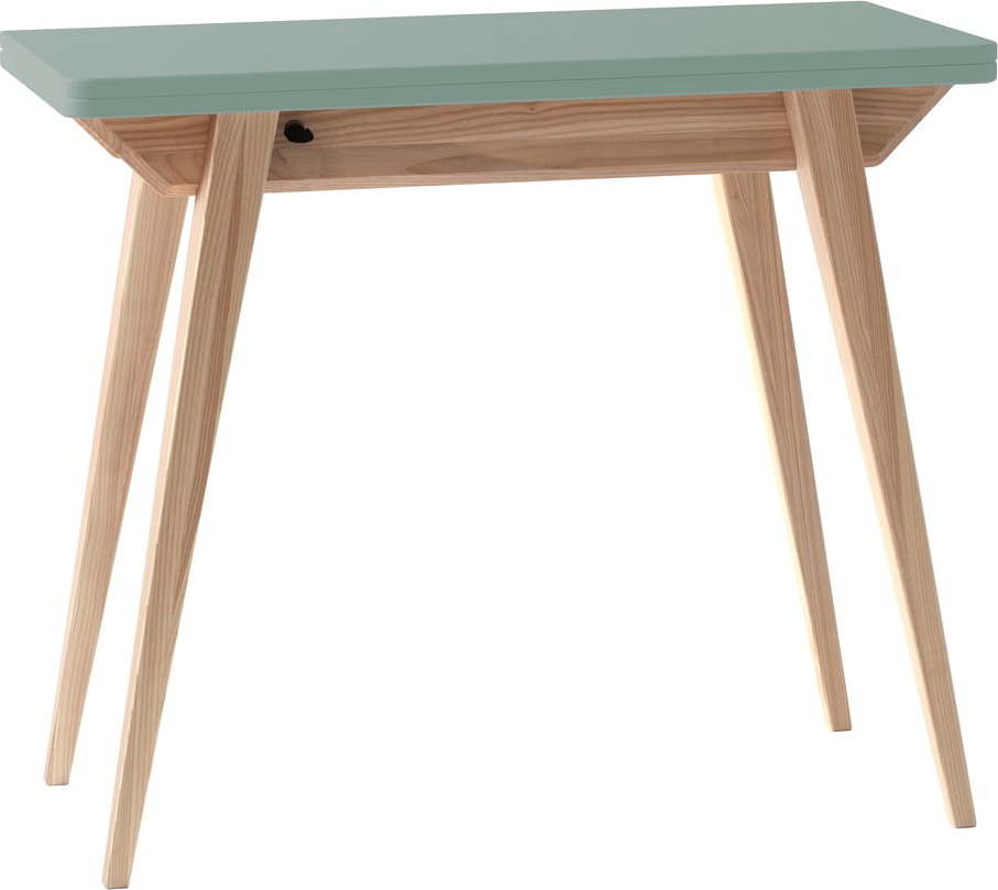 Konzolový stolek v mentolové barvě/v přírodní barvě 45x90 cm Envelope – Ragaba Ragaba