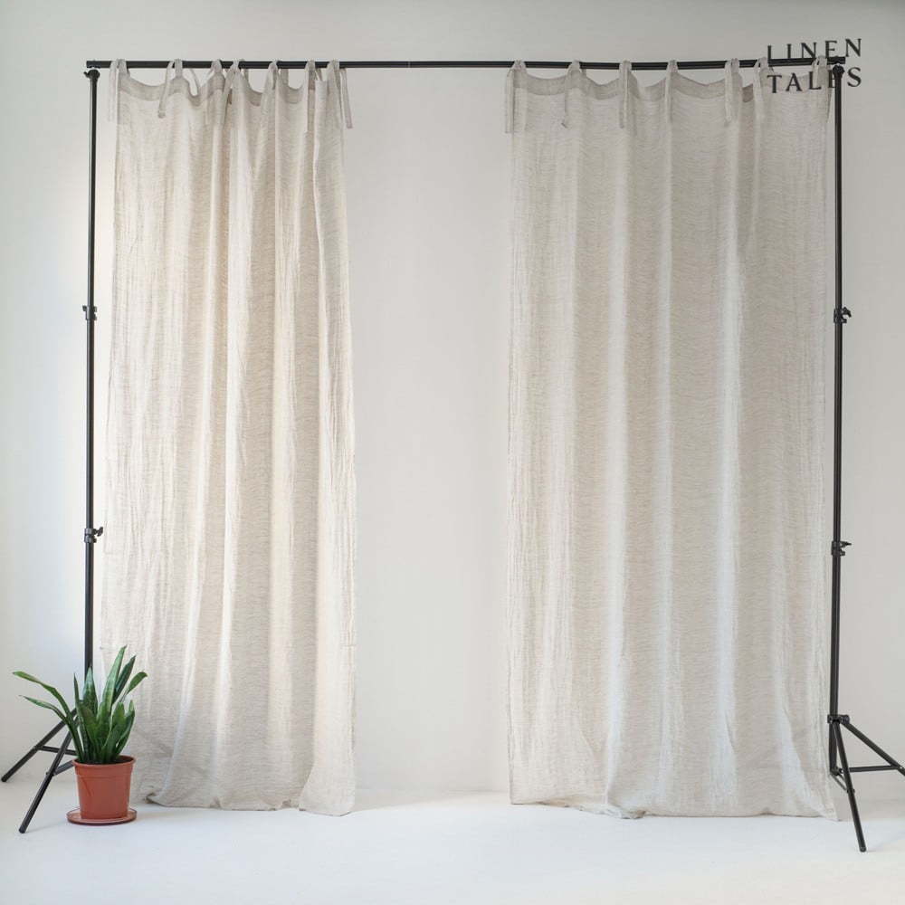 Krémová záclona 130x170 cm Daytime – Linen Tales Linen Tales