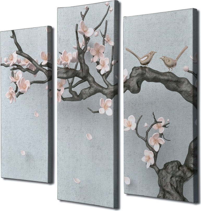 Obrazy v sadě 3 ks Sakura – Wallity Wallity