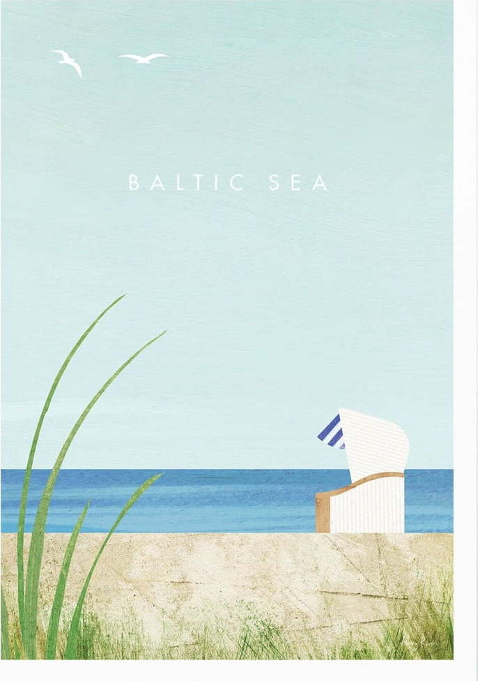 Plakát 30x40 cm Baltic Sea – Travelposter Travelposter