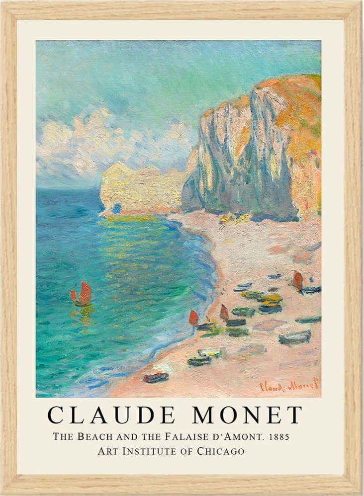 Plakát v rámu 35x45 cm Claude Monet – Wallity Wallity