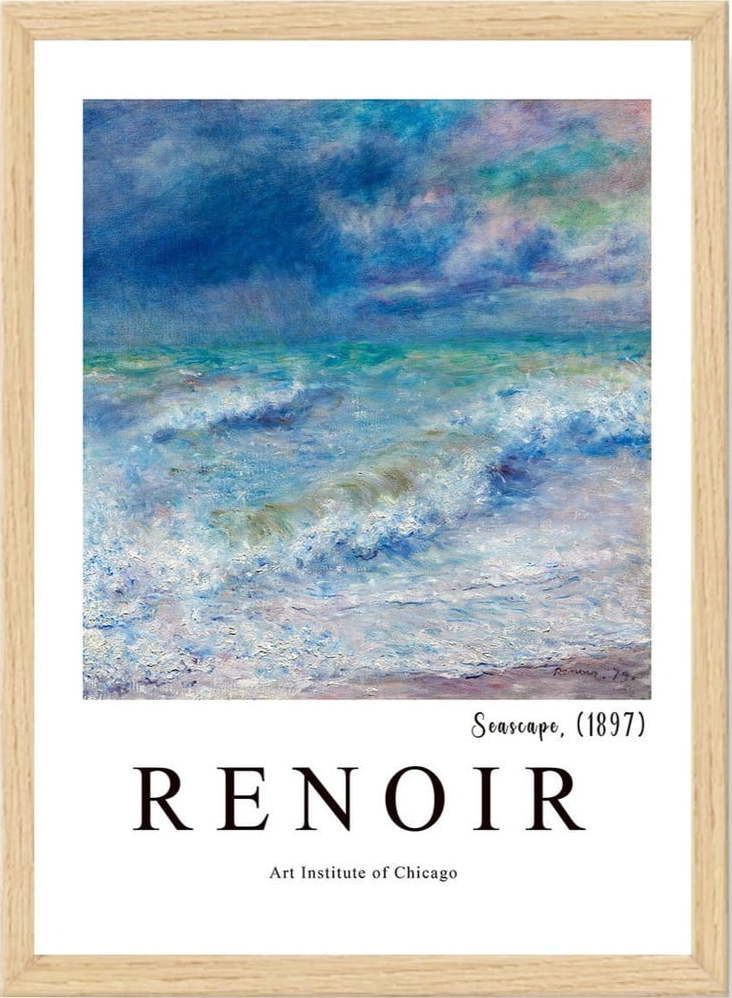 Plakát v rámu 35x45 cm Renoir – Wallity Wallity