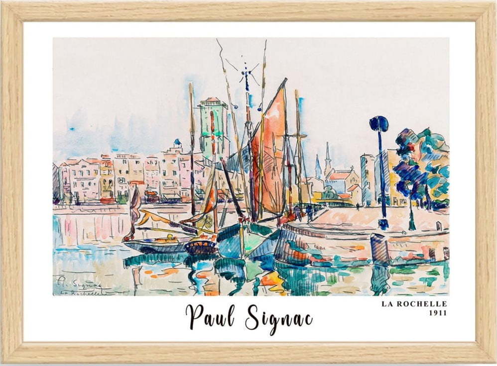 Plakát v rámu 45x35 cm Paul Signac – Wallity Wallity