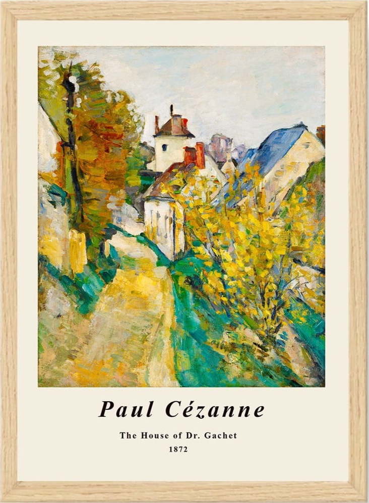 Plakát v rámu 55x75 cm Paul Cézanne – Wallity Wallity