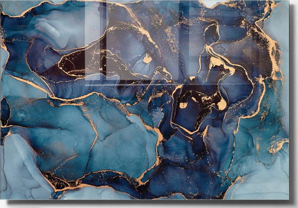 Skleněný obraz 100x70 cm Dark Marble – Wallity Wallity