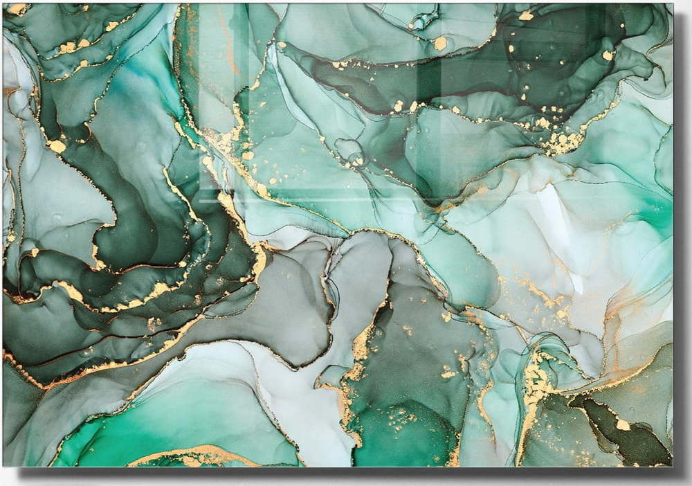 Skleněný obraz 70x50 cm Turquoise – Wallity Wallity