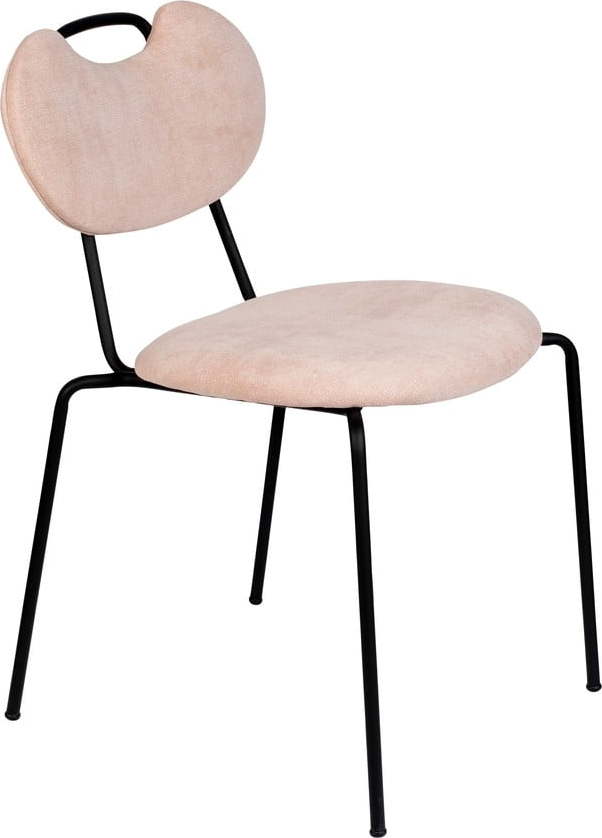 Světle růžové jídelní židle v sadě 2 ks Aspen – White Label White Label