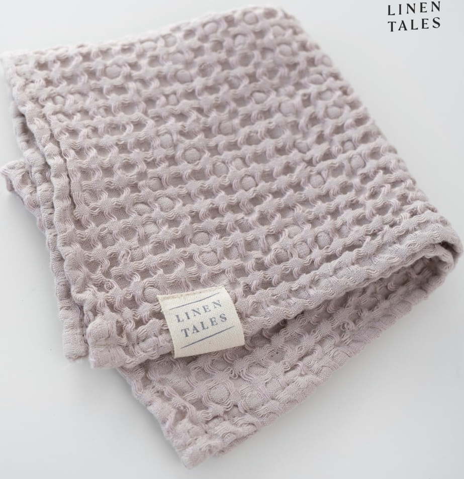 Světle růžový ručník 50x70 cm Honeycomb – Linen Tales Linen Tales