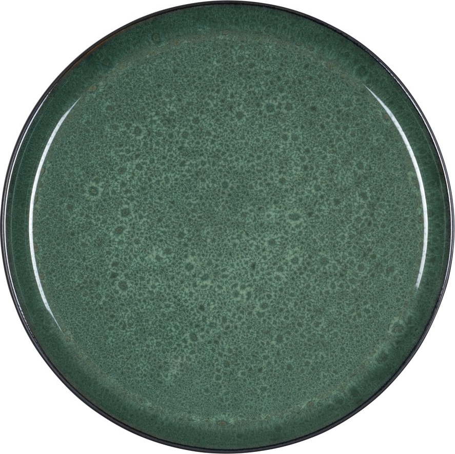 Tmavě zelený talíř z kameniny ø 27 cm – Bitz Bitz