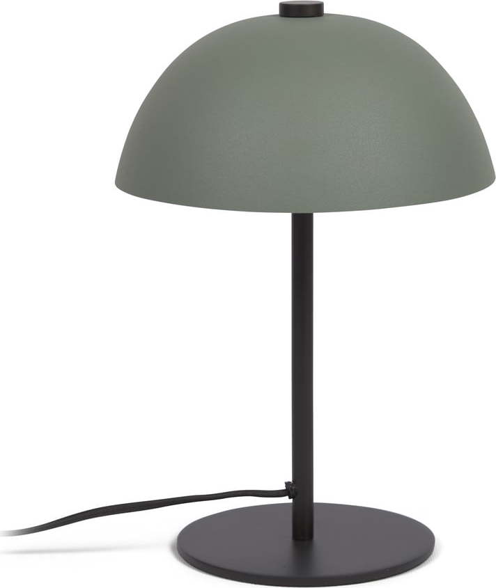 Zelená stolní lampa s kovovým stínidlem (výška 33 cm) Aleyla – Kave Home Kave Home