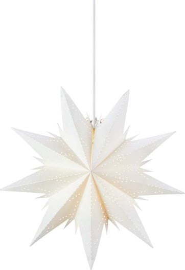 Bílá závěsná světelná dekorace s vánočním motivem ø 45 cm Dora – Markslöjd Markslöjd